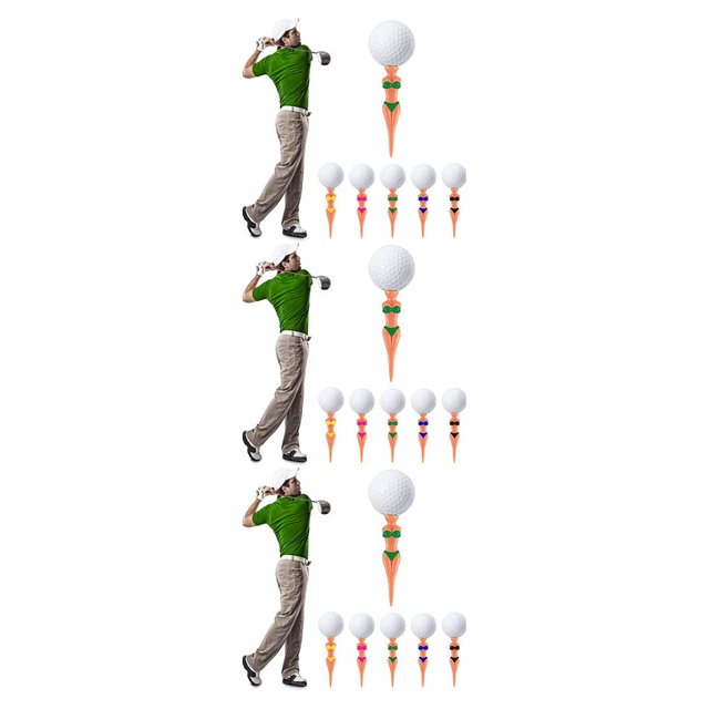 Eigraketly 15 piezas de pelota de Golf Tee Nail profesional mujer cuerpo en forma de estabilizador soporte Golf Tees soporte de fijación ajuste Type1