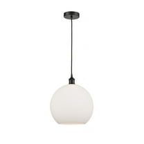 616-1P-BK-G121-12-Innovations Lighting-Athens - 1 Light Mini Pendant In Industrial Style-14.38 Inches Tall and 11.75 Inches Wide-Matte Black