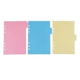 thumbnail image 4 of 5 piezas de papel Kraft con pestañas, tamaño A5, insertos de índice para cuaderno, papel divisor de con 6 agujeros , Multicolor, como se describe Macarena Cuaderno de papel con pestañas, 4 of 8