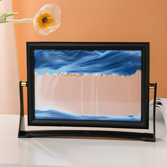 Rotatable Moving Sand Art Picture Home Decor Flowing Sand 3D Sandscape in Motion Christmas Gift Sandscapes
