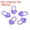 Purple, variant on Uxcell Crochet Stitch Markers Plastic Knitting Markers Needle Pin Heart Locking Stitch Marker, Red 100 Pack