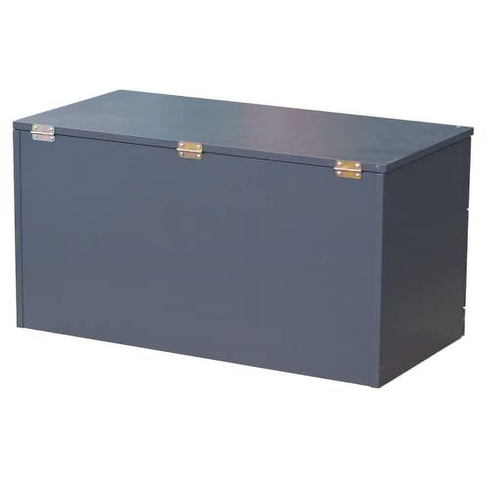 Kings Brand Furniture - Chelsea Storage Bench Toy Box Storage Chest with Drawer for Playroom, Living Room, Bedroom, Blue