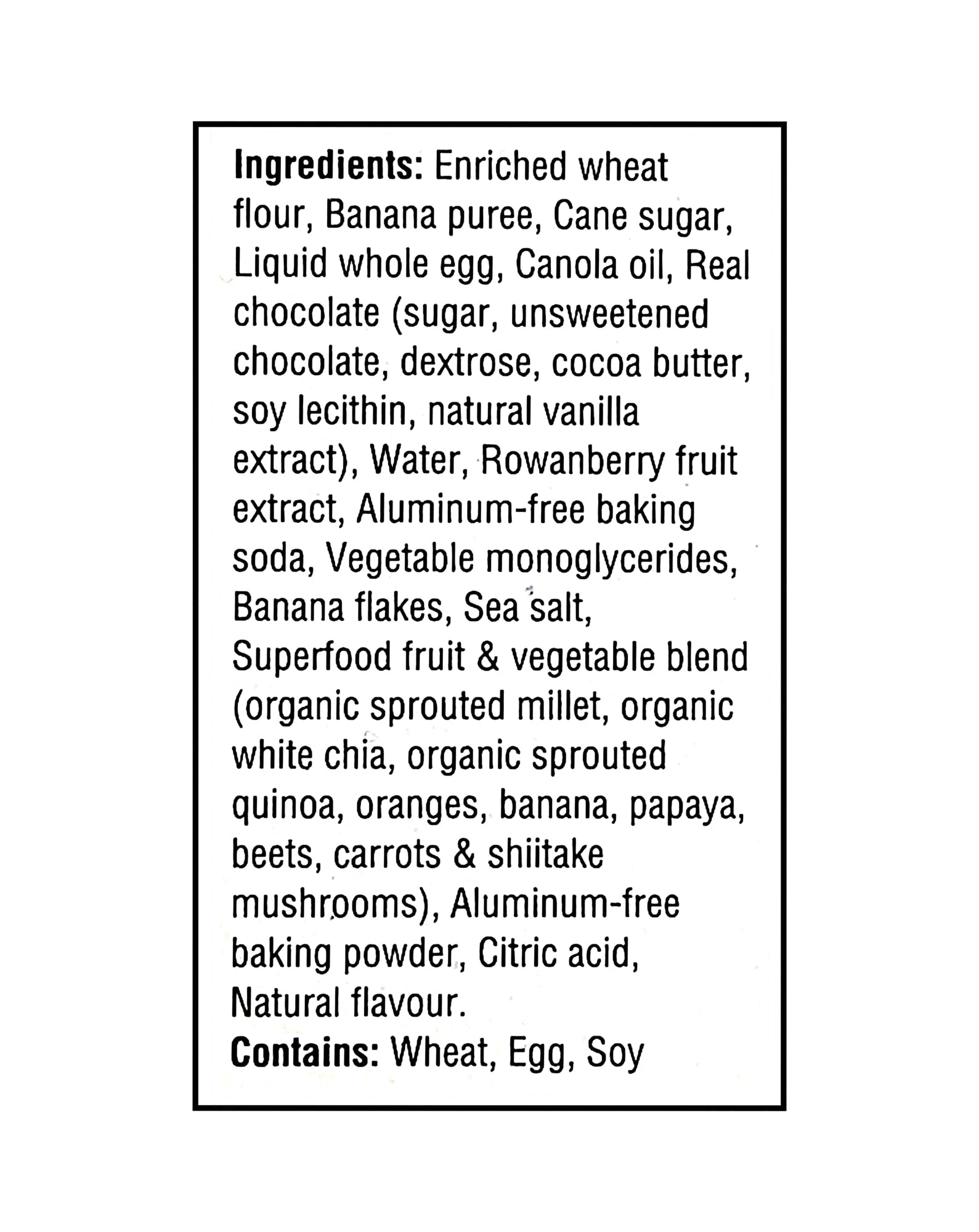 School Safe Chocolate Chip Banana Bread Mini Loaves 280g/8 Bars - Nut-Free Snacks
