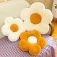thumbnail image 4 of Cojín de piel de conejo con forma de flor, para sofá de oficina, silla, cojín para estudiantes, cojín de pétalos para futón, cojín de girasol, 4 of 6