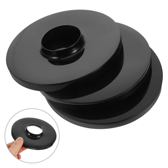 YOSADIER 3Pcs Black Plastic Electric Fan Pedestal Base Stand Accessory for Quick Installation