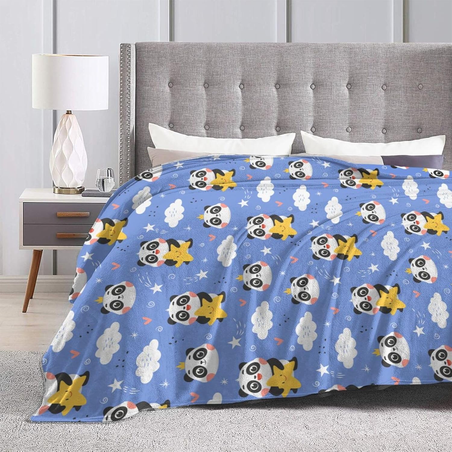 Delerain Flannel Throw Blanket - Super Soft Lightweight Blanket For Couch, Bed, Travel - All Season Cozy (60x80 Inches) - View #13