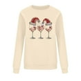 thumbnail image 6 of Sakmal Graphic Sweatshirts Women Yellow Fall Oversized Christmas Sweatshirts Casual Long Sleeve Shirts, 6 of 6