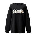 thumbnail image 4 of Chandail en Molleton Sans Capuche pour Femmes - Pulls Imprimés pour Halloween Automne et Hiver Mode, Taille:S, 4 of 4