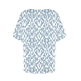 thumbnail image 2 of Usted Es Más Que una Camisa de Puntuación de Prueba, de Moda Casual Impreso Botón de Manga Corta Cuello en V para las Mujeres, 2 of 4
