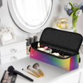 thumbnail image 2 of Hair Tools Storage with Heat Resistant Mat- Rainbow Gradient Background Printed Curling Iron Travel Bag/Flat Iron Case for Women, 2 of 8