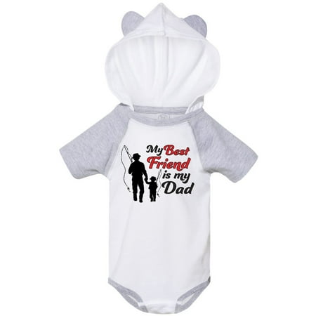 

Inktastic My Best Friend Is My Dad Gift Baby Boy or Baby Girl Bodysuit