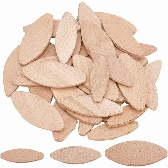300 Pcs Wood Working Biscuits Wood Joining Biscuits Beechwood Biscuits Plate Joiner Kit Assorted Beech Wood Chips Beech Wood Board Docking Tool DIY
