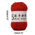 thumbnail image 3 of Foqnuq 5 Strands Milk Cotton Yarn for Crochet & Knitting, Acrylic Thread for DIY Projects, Baby Sweater, Dolls, Bags, Scarves - 50g, 325m Soft & Durable, 3 of 6