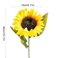thumbnail image 3 of MMJ Artificial Flowers Sunflower Silk Bouquet Faux Yellow Bloom Stem for Living Room Office Floor Vase Farmhouse Decor, 3 of 6