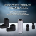 thumbnail image 7 of Deally 5 Piece Forged O2 Sensor Socket Set with Thread Chaser for Automotive Oxygen Sensor Removal and Installation, 7 of 7