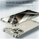 thumbnail image 4 of Funda de teléfono con almohadilla de esquina de aleación de aluminio para iPhone 15, 13, 14 pro Max, con película de lente, parachoques de aleación de titanio, cubierta de protección a prueba de golpe, 4 of 5