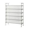 thumbnail image 2 of AuroraX Dustproof Shoe Rack with Cover Cabinet Metal Closed 6 Tier Shoe Rack Organizer Space-Saving White Sturdy Free Standing Corner Shoe Storage Organizer for Closet,Entryway,Door, 2 of 6