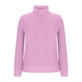 thumbnail image 4 of Women Oversized Sweaters High Neck Pullover Chunky Cable Knit Tops Warm Soft Outwear Fleece Thicken Apparel Fall Casual Clothes Long Sleeve Clothing Trendy Outfits, 4 of 6