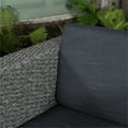 thumbnail image 5 of Noble House Puerta 8 Piece Outdoor Wicker Chair and Blended Wood Table Set, 5 of 8