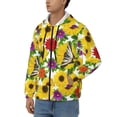 thumbnail image 3 of Honeii Tiger Swallowtail On Flowers Print Hoodies for Men, Pullover & Full Zip, Breathable Zip up Hoodie, Sweatshirt-3X-Large, 3 of 5