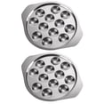 thumbnail image 1 of 2Pcs Escargot Plate Stainless Steel Snail Plate Conch Baking Tray Kitchen Gadget, 1 of 9
