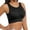 Black, variant on KHONTS Women's Sports Bra Seamless Yoga Bra with Padded Cups Shockproof for Running Workout Gym Push up Bralettes Yellow XL