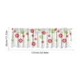 thumbnail image 3 of Christmas Window Curtains, Holiday Decorations, Festive Christmas Style Window Drapery for Home Decor, Polyester, Red White Gray, 137x45cm, 3 of 7