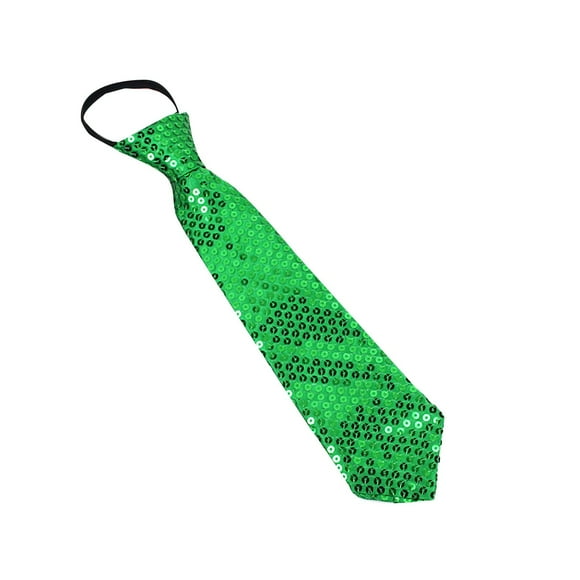 FADAACAI Mens Ties Men's and Women's Carnival Stage Accessory Sequin Adjustable Tie Ties for Men Silk Ties for Men Green One Size Clearance!