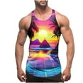 thumbnail image 1 of Tops de Verano Casuales sin Mangas de los Hombres Impresos con Correa Delgada Y sin Espalda, Deporte Regular Cuello Redondo sin Mangas, 1 of 4