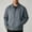 Gray, variant on Mens Jackets Solid Color Fall Trendy Casual Collared Jackets Relaxed Fit Long Sleeves Button Down Jackets Gray XXL
