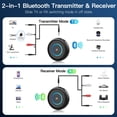 thumbnail image 2 of Adaptador de audio inalámbrico Transmisor Seflorgo BT 5.3 2 en 1, 2 of 9
