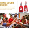 thumbnail image 2 of 4 Uds. Funda navideña para botella de vino suéter feo de Navidad botella de vino, 2 of 5