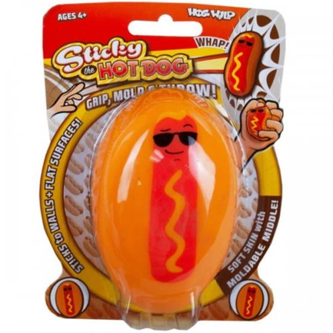 Bulk Buys KL23345 Hot Dog Sticky Throw Toy, Yellow