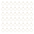 thumbnail image 1 of EeaseMX 50 colgantes elegantes de acero inoxidable para hacer joyas, accesorios de decoración para mujer (rombo, dorado), 1 of 7