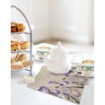 thumbnail image 4 of Purple Iris Kitchen Dish Towels for Drying Dishes Set of 3, Spring Vintage Flowers Butterfly Leaves Khaki Waffle Weave Microfiber Hand Tea Bathroom Towels Quick Dry & Absorbent Towel 12x12, 4 of 7