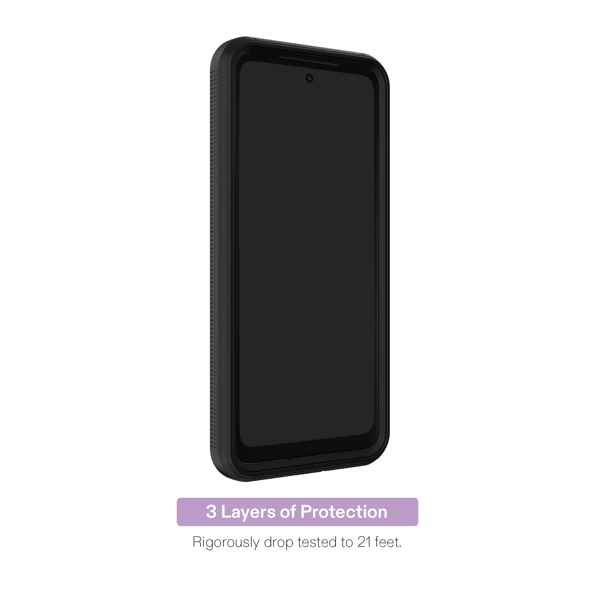onn Rugged Phone Case for Motorola moto g (2026) - Black