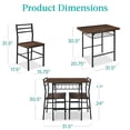 thumbnail image 2 of Juego de comedor moderno Best Choice Products de 3 piezas con almacenamiento, 2 of 7