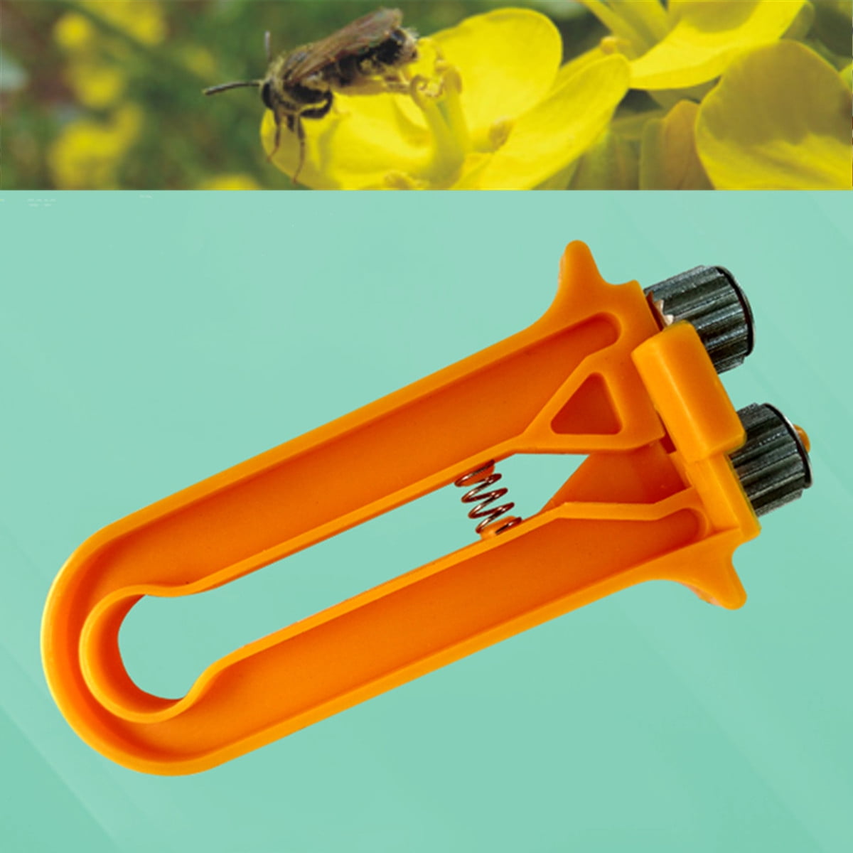 2 in 1 Beekeeping Bee Wire Cable Tensioner Crimping Retractor Bee Tool Orange
