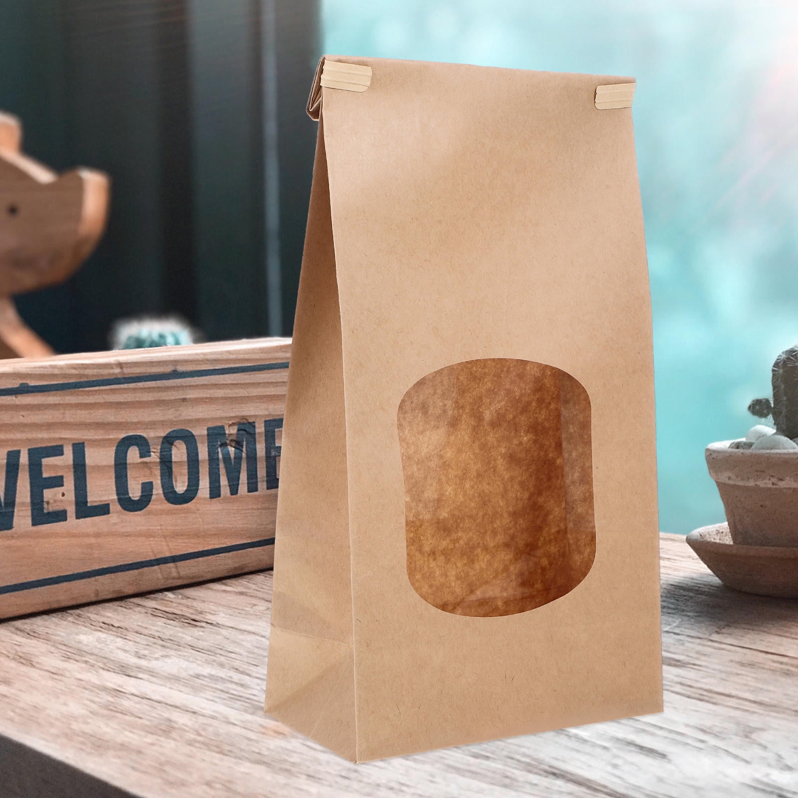 HORIALENCE Bread Wrapping Bags Assorted Color 50Pcs 10.2X4.7X2.6In