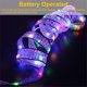 thumbnail image 4 of Luz de cuerda de doble capa de tela LED de tela LEDXmas String Light Hogar Paño Cumpleaños Luces de Copa Holiday Garden Árbol de Navidad Restaurante Cafetería Decoraciones Plata, Colorido 5m Inevent HA009794-03, 4 of 7