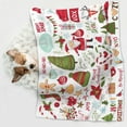 thumbnail image 6 of Rocae Snowflakes Santa Claus for Pet Blanket Dog Blanket Cat Blanket Soft Sleep for Small Medium Pet-Medium, 6 of 8