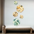 thumbnail image 2 of Designart "Galactic Green Camo III" Camouflage Round Wall Art Set Of 5 - Green Modern Living Room Wall Metal Art Set, 2 of 6
