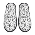 thumbnail image 1 of Balery Nautical Themed Simple Anchors Pantuflas de Casa de Felpa Silenciosas con Diseño Estampado, Zapatillas Cómodas Antideslizantes de Algodón para Interior-Large, 1 of 8