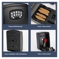 thumbnail image 6 of Fingerprint or Password Safe Key Bluetooth Storage Lock Box Wall Mount Security Anti-Theft Lockbox ,Additional Security, 6 of 6