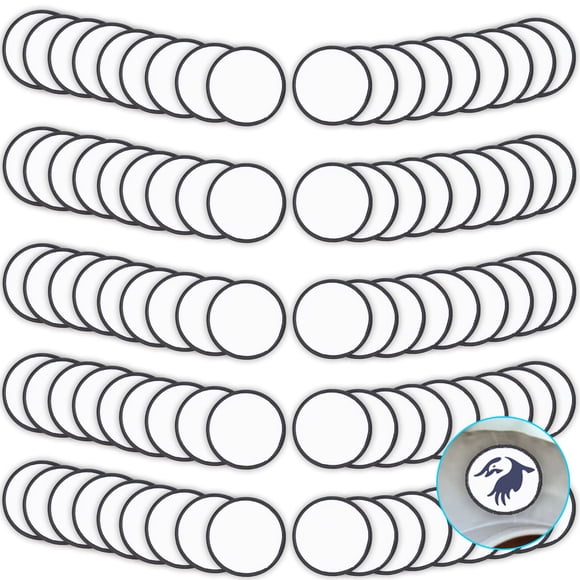 Parches de sublimación Gadjica Diy Iron On, 90 unidades, parches redondos