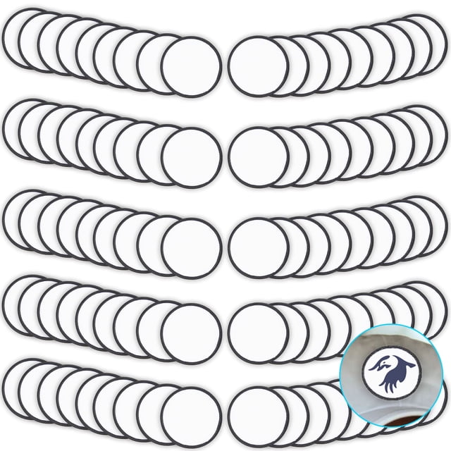 Parches de sublimación Gadjica Diy Iron On, 90 unidades, parches redondos