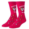 thumbnail image 2 of Cool Socks Novelty Crew Socks Women's Namastay In Bed, Yoga, Graphic Print, Large, 2 of 6