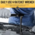 thumbnail image 2 of 1/2-Inch Drive Ratchet Wrench, 72-Tooth Quick-Release Reversible Ratchet Wrench, Titanium Alloy Coating, High-Precision Durable Design, 2 of 8