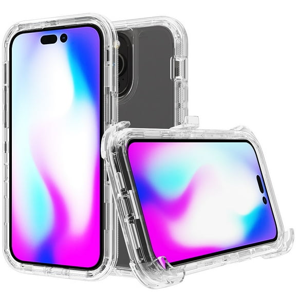 NIFFPD Crystal Clear iPhone 14 Pro Max Case Yellowing-Resistant Shockproof Protective Phone Case for iPhone 14 Pro Max 6.7"