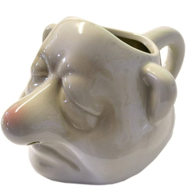 Taza de cerámica con diseño único de rostro humano en 3D, capacidad de 350 ml